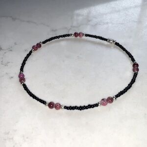 Beaded Anklet with Screw Clasp